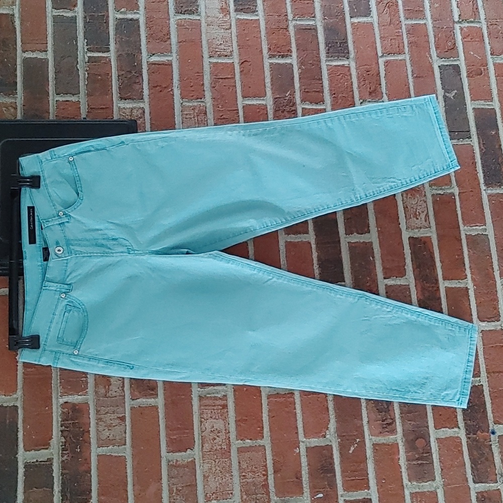 Calvin Klein Jeans Mint Colored Jeans Size 14